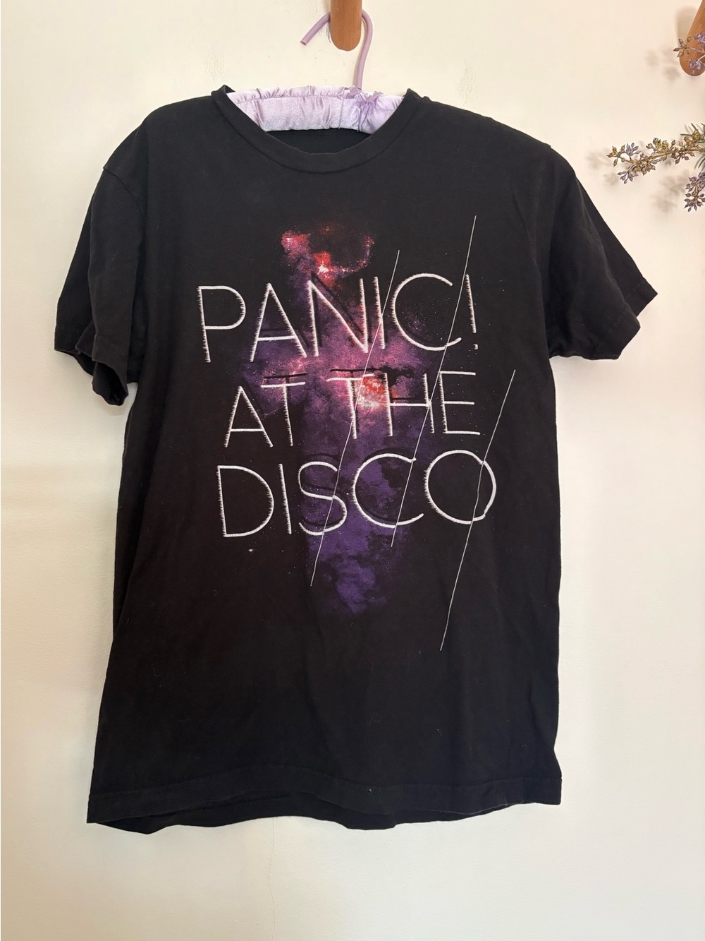 Panic At The DiscoGraphic Band Tee Black Women's Small